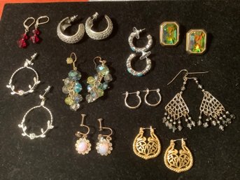 Assorted Costume Jewelry Earrings