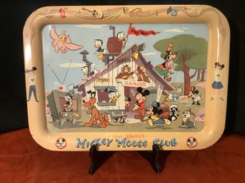 Vintage 1960s Mickey Mouse Club Tray
