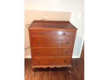 Antique High Boy Wood Dresser