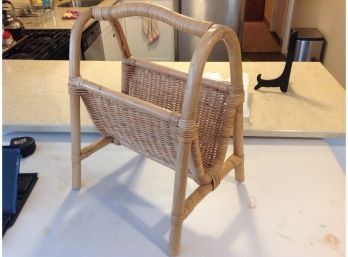 Wicker Magazine Rack