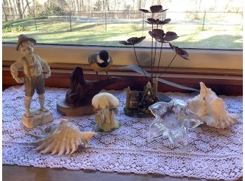 Porcelain Mushroom, German Boy, Copper Flowers & More