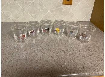 Plastic Tumblers With Fly Fishing Flies