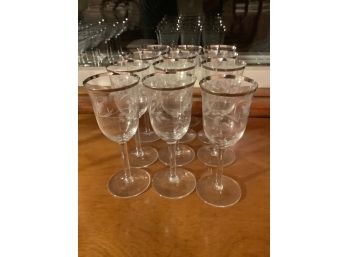 Etched Wine Glasses