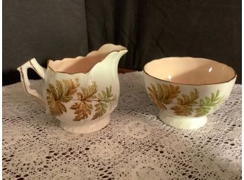 Aynsley Bone China Sugar & Creamer From England