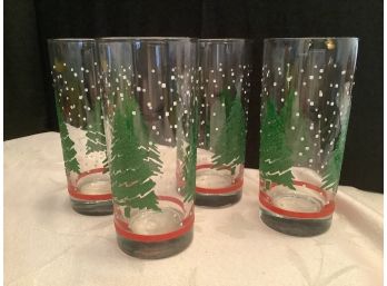 MCM Snow Textured Tree Glasses