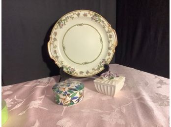 NORITAKE Serving Dish, Stafford Trinket Box & More