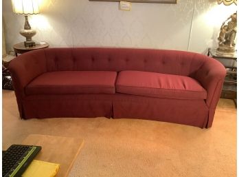 Long  Burgundy Couch