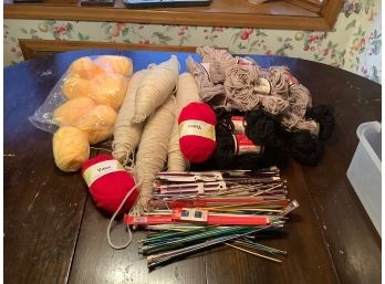 Knitting Needles And Yarn