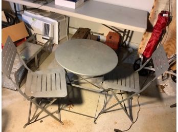 Metal Bistro Table And Chairs