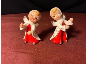 Vintage Angel Christmas Candle Huggers