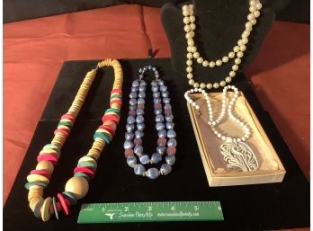 Grouping Of  Vintage Necklaces-Get Ready For Spring!