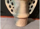 Listed Artist Dan Tolkloff-Large Thrown Winged Vase Handmade Signed By