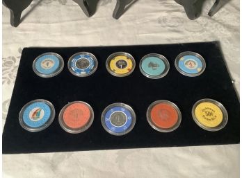 Collection Of Casino Poker Chips