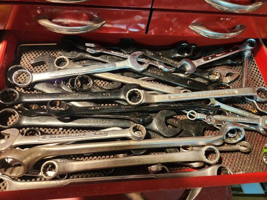 Large Lot Open End Boxed Wrenches - Pittsburgh Tools, Hand Tool, DIY Garage - Variety Sizes