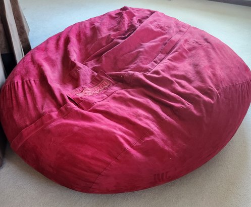 Lovesac Movie Sac - Better Than A Beanbag - Lounging Furniture  - Ruby