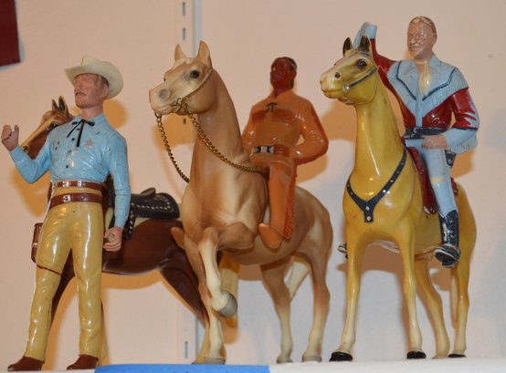 Vintage Lone Ranger, Tonto, Rifleman, Horses, Toys - Well Loved