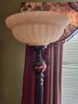 2 Floor Lamps, Torchiere, Rustic, Tested - 73' Tall, Lightin