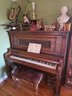 Antique Upright Piano, With Bench, Used Regularly
