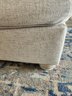 Oversized Side Accent Chair, Fabric - Oatmeal Color, 48' X 41' X 41' VG Condition