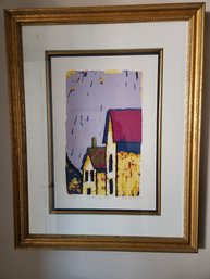 'A Sunny Day' Signed Print Serigraph By Rita Orr, Framed, Matted, #13/26 Limited Edition