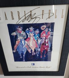 'Measured A Full 16 Hands High' Carrie Fell Framed, Signed Art