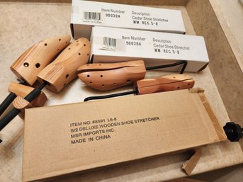 Lot Of 5 NIB Cedar Shoe Stretchers, Women's 5-8