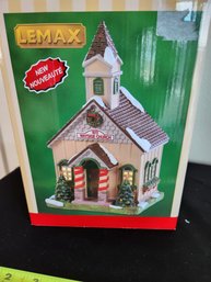 Porcelain Christmas Village, Wayside Chapel, LeMax