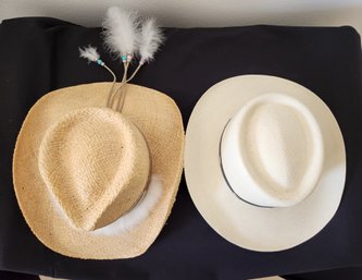 Women's Stetson Cowboy Hat & White Leather Capezio Cowboy Boots