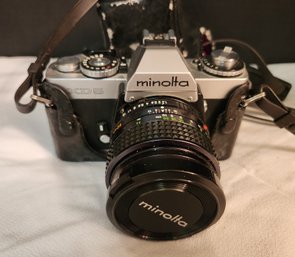 Minolta SLR Camera XD5 Film With Leather Case