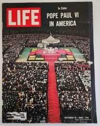 Ephemera 1965 Life Magazine Pope In America