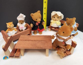 L'il Woodzeez Bear Family Miniatures, Figurines,