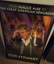 Rod Stewart 2004 Concert Tour Original Poster, Framed 37x35'