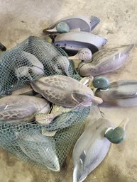 Lot Of Duck Decoys With Bag