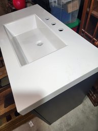 1 Of 2: Brand New Bathroom Vanity, Base Cabinet, Sink Top, Drawer