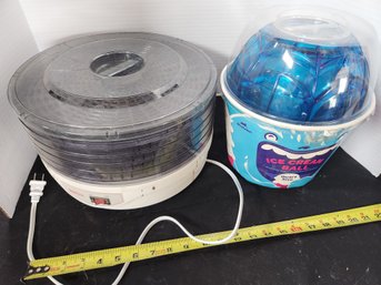 Sunbeam Dehydrator, Ice Cream Ball Maker