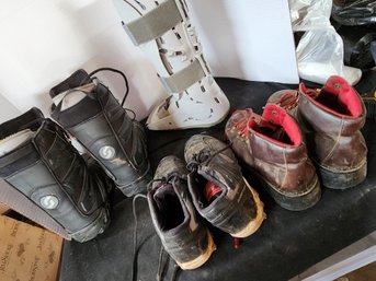 3 Pair Women's Boots, Hiking, Work, Medical Post Op Boot