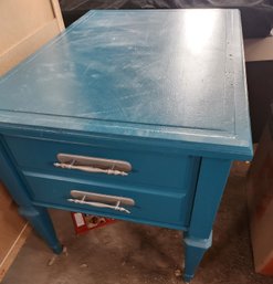 Painted Wood, Wooden Nightstand, End Table With Drawers