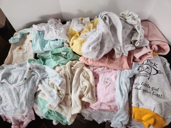 Lot Of Baby Infant Clothes, Onesies, 0-3 Months, Girl, Newborn