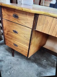 MCM MidMod Wooden, Wood Office Desk, Student