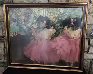 Degas' Dancers, Art Print, Framed And Matted