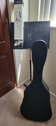 Hondo Acoustic Guitar, Case, Music And Instrument Stand