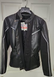 Angora Black Leather Vintage Women's Riding Gear