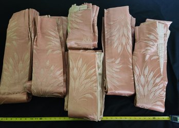 Updated Info: Lot Of 6 Gorgeous Vintage Drapery Panels, Pleated, Window Treatment