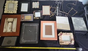 Picture Frame Lot #1, All Sizes And Varieties, Hanger, Holder