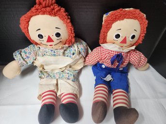 Vintage Raggedy Ann & Andy Dolls, Toys