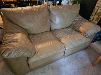 Leather Loveseat, Sofa Settee, Living Room Furniture