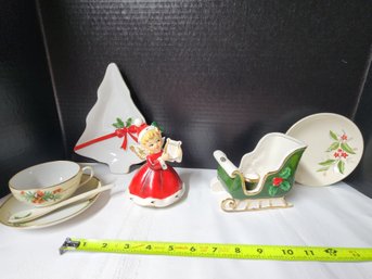 Darling Vintage Angel Christmas Holiday Decor, Plates, Teacup