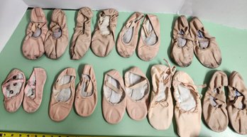 9 Pairs Girl's Ballet Shoes, Dance, Capezio, Sansha