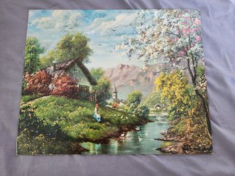 Vintage Art, No Artist Signature, Nature Scene, Home Decor