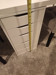 (1 Of 2) Ikea Stack Of White Drawers, Storage